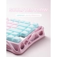 thumbnail image 3 of 1 75% gaming keyboard, 2.4// wired three-mode wireless keyboard, hot-swappable mechanical keyboard, pre-lubricated linear switches, jelly keycaps, backlight ( ), 3 of 5