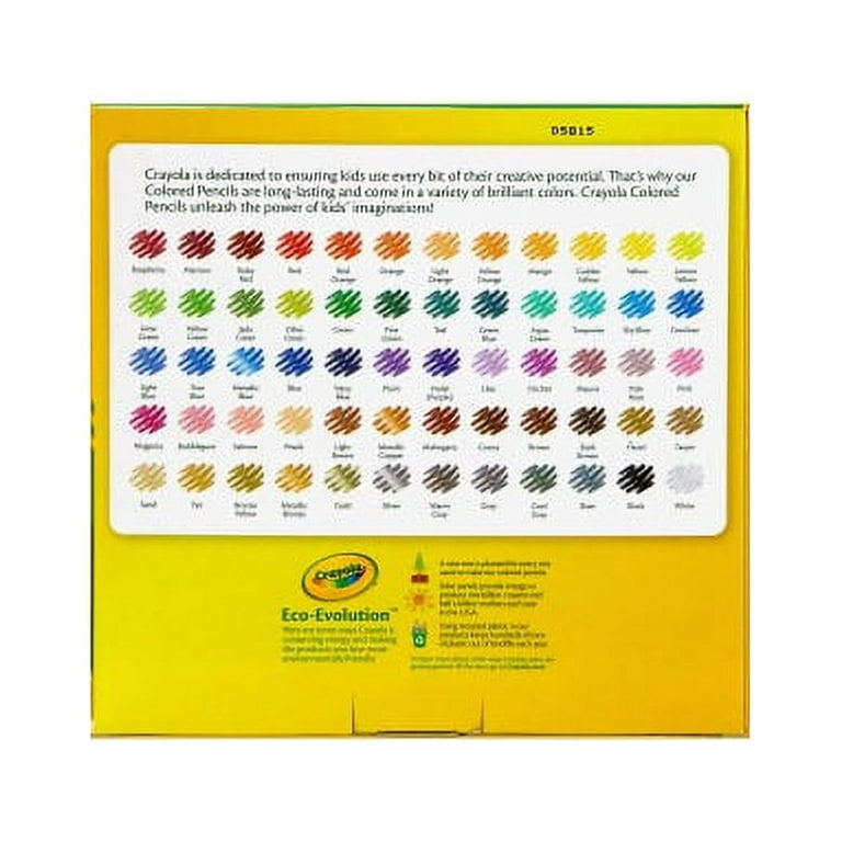 Crayola Colored Pencils -- 100 count -- Sorting and Swatches 