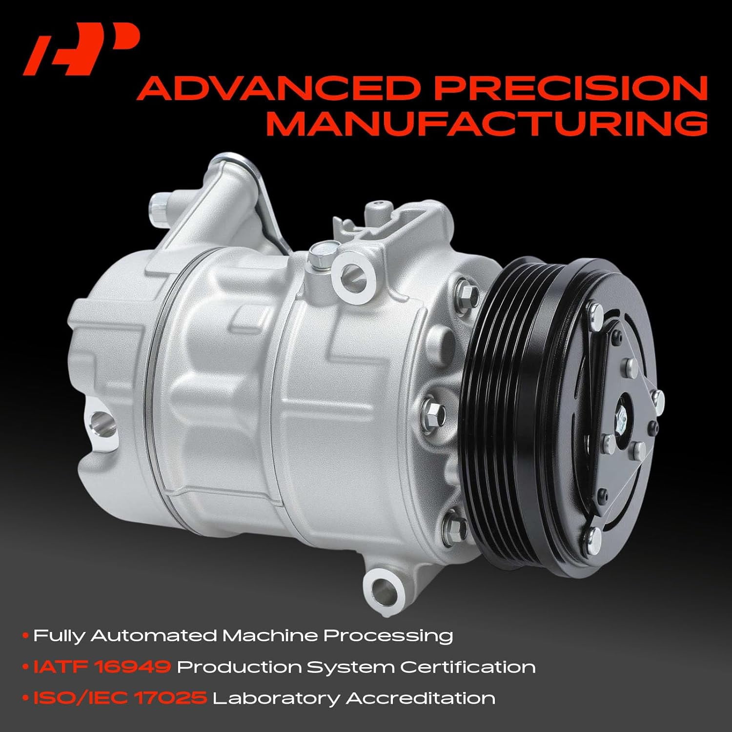 A-Premium Air Conditioner AC Compressor with Clutch Compatible with Chevrolet Cruze 2016 2017 2018 1.4L