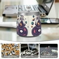 thumbnail image 6 of Yayeee Ashtray with Lid for Cigarette Smokeless Stainless Steel Home Ash Holder, Orange Astronaut Planet, 6 of 7