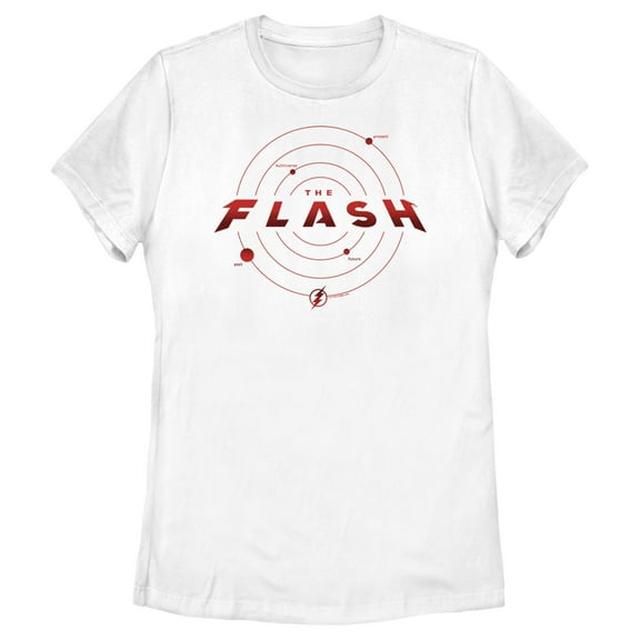 Women's The Flash Multiverse Logo Graphic Tee White X Large