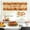 Orange, variant on Fall Window Valance Rod Pocket Kitchen Curtain Short Panels, Farm Pumpkin Maple Leaf Valance Curtains, Watercolor Orange Window Treatments Drapes for Living Room Bedroom Thanksgiving Decor