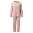 thumbnail image 5 of XIAONU Women's Casual Pajama Set Cotton Long-Sleeve Top & Pants Sleepwear Fall Winter Soft Warm Homewear, 5 of 7