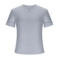 thumbnail image 3 of Lumivie Workout Muscle Shirts For Men Gym Mens Tops For Workout Tshirts Shirts For Men Cotton Pack Work Blouses For Men Office Professional Mens T Shirts Pack Loose Fit, 3 of 5