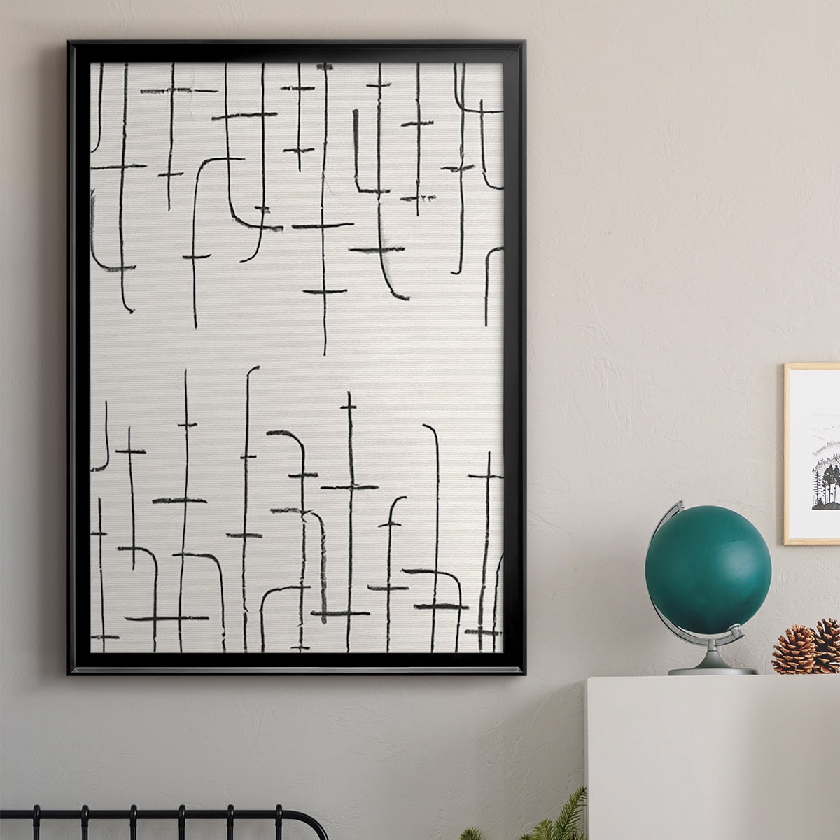 Vertical Arrangement I Premium Framed Print, in Gold, Black, or Silver - Ready to Hang