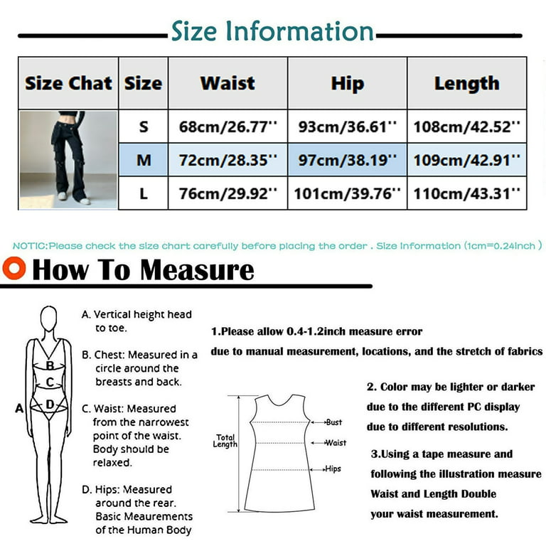 Women's Punk Metal Jeans Street Casual Personality Streamers High Waist  Cargo Pants Size 20 Pants Women Jean Pants for Women Cut up on Pants for  Women