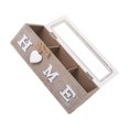 thumbnail image 1 of kurtrusly Storage Holder Kitchen Jewelry Organizer Portable Tea Box Lightweight Elegant For Gifts And Cover Is Easy To Open 3 Grid, 1 of 6