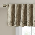 thumbnail image 4 of Madison Park Andora Faux Silk Embroidered Window Valance in Tan, 50"x18", 4 of 5