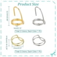 thumbnail image 2 of 4 Pcs 4 Styles Brass Finger Nail Rings Metal Nail Ring Charms Finger Nail Tip Claw Rings Fashion Women Fingernail Ring for Weddings Dance Parties and Appointments Making DIY, 2 of 5