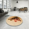thumbnail image 4 of Ahgly Company Tapis de Zone Carré Lavable en Machine Jaune Orange, 8 Pieds Carré, 4 of 7