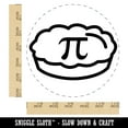 thumbnail image 2 of Pi Symbol on Pie Self-Inking Rubber Stamp Ink Stamper - Brown Ink - Large 1-1/2 Inch, 2 of 7