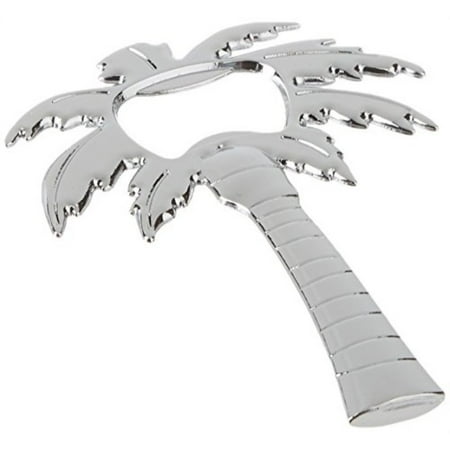 kate aspen palm breeze palm tree shaped bottle opener, chrome