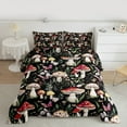 thumbnail image 2 of Homewish Kawaii Pink Butterfly Bedding Comforter Set,Red Fungus Mushroom Twin Comforter Sets,Rustic Flower Floral Bedding Set For Teens,Breathable Home Decor Reversible,2pcs, 2 of 8