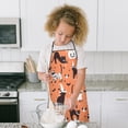 thumbnail image 4 of Halloween Cats with Pumpkin and Bat Motifs Kids Aprons for Girls and Boys,Adjustable Neck Strap Toddler Aprons for Kids Cooking Baking,23.6"x19", 4 of 7