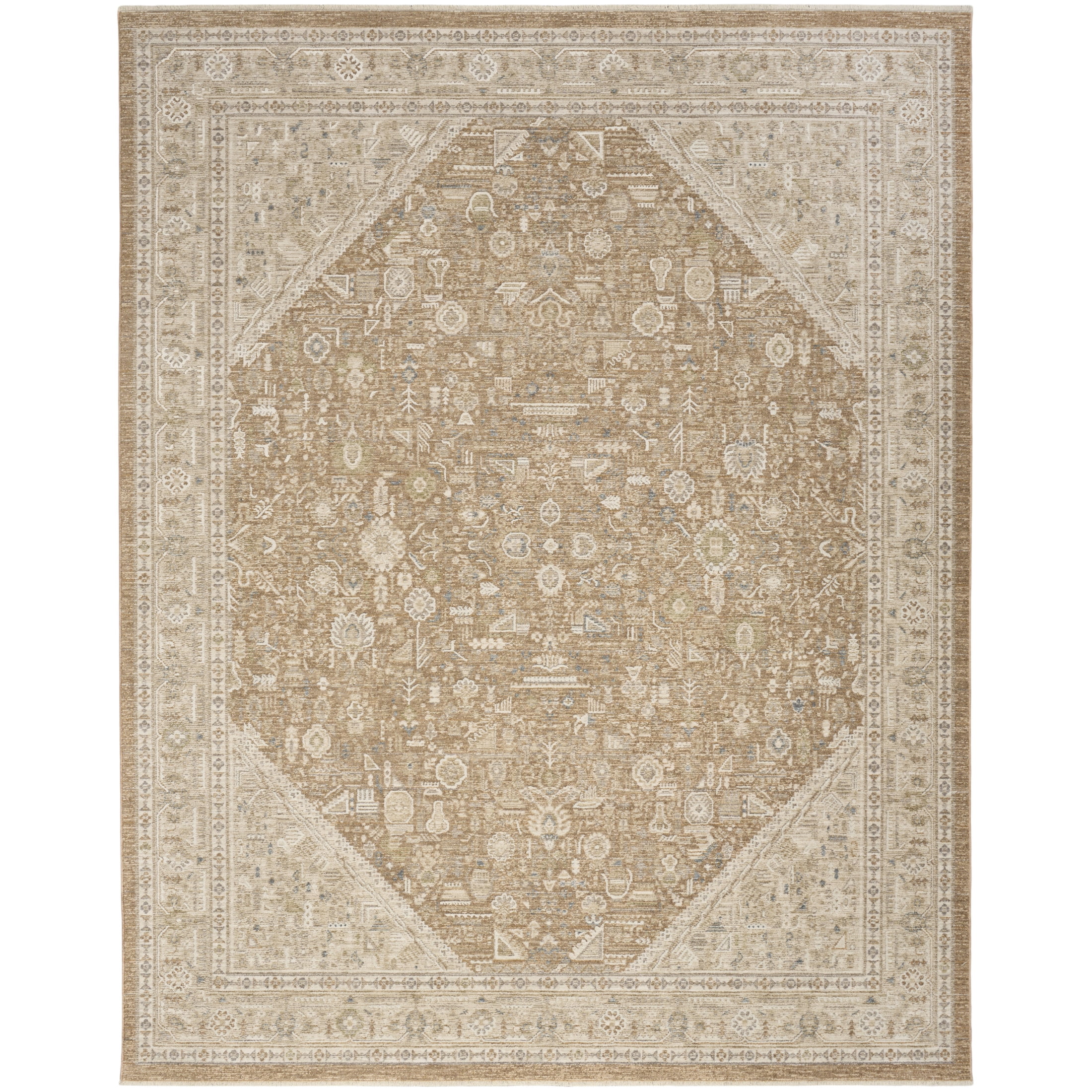 Nourison Harbor 5'3" x 7'6" Mocha Vintage Indoor Rug