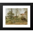 thumbnail image 2 of Camille Pissarro 24x19 Black Modern Framed Museum Art Print Titled - Houses at Bougival (Autumn), 2 of 5