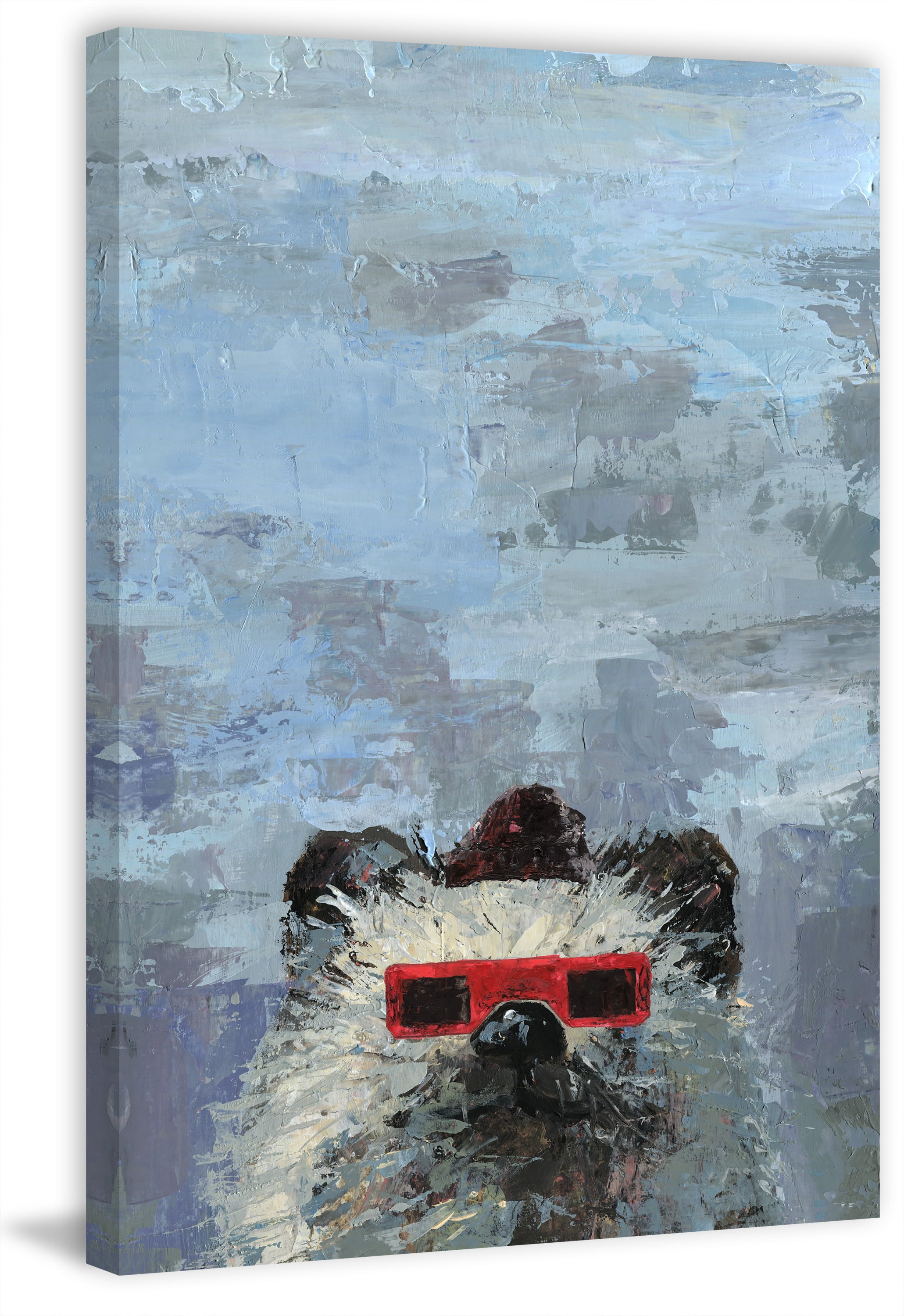 Marmont Hill Red 3D Glasses Canvas Wall Art