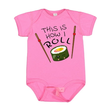 

Inktastic This is How I Roll- Cute Sushi Gift Baby Boy or Baby Girl Bodysuit