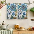 thumbnail image 6 of Boho Floral Kitchen Towels Decorative Set of 2, Soft Absorbent Bohemian Dish Towels Tea Towels Hand Towels for Kitchen Drying Cleaning Decorations,Housewarming Gifts for Women, 16x24in, 6 of 6