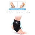 thumbnail image 3 of Naiovety 1 pieza de ajuste de vendaje para pies, soporte para tobillo, prevención de esguinces, deporte, Fitness, banda protectora para tobillo Accesorios para máquinas de ejercicios negro S Naiovety OD1608-01B, 3 of 6