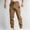 Khaki, variant on Men's Joggers Sweatpants Fashion Trend Loose Cotton Sports Pants Casual Beam Feet Trouser Drawstring Elastic Waist Cargo Pants With Multi-pocket