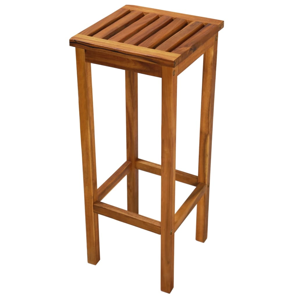 2Pcs Bar Chairs, 30" High Wood Barstools for Indoor Outdoor