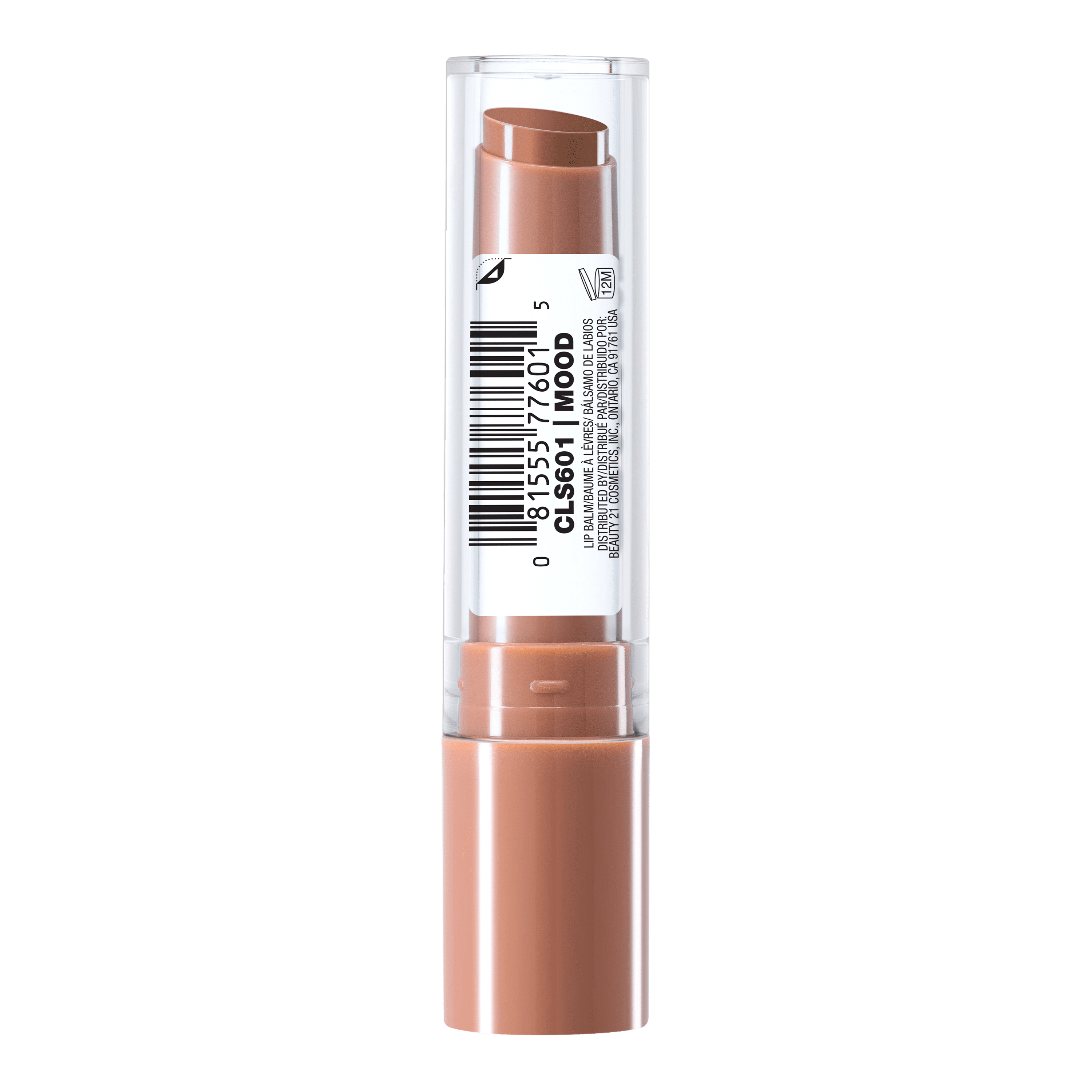 L.A. COLORS High Shine Hydrating Gloss Stick, Lip Balm with Sheer Color, Mood, 0.09 oz
