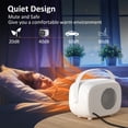 thumbnail image 2 of Space Heater Cool para escritorio pequeño de cerámica, 800 W, 500 W, color blanco, 2 of 7