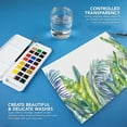 thumbnail image 4 of Daler-Rowney Aquafine Watercolor Paint Half Pan Travel Set, Assorted Colors, 24 Pieces, 4 of 7