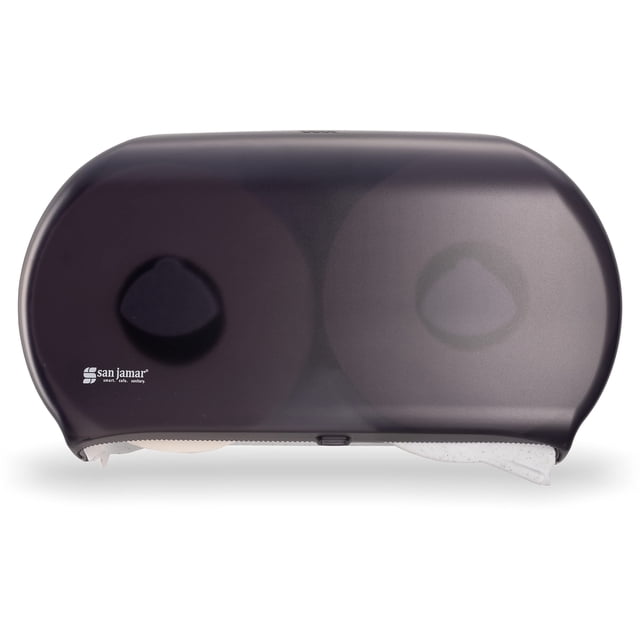 Dispensador de pañuelos San Jamar R4000TBK Twin 9 Jumbo Black Pearl