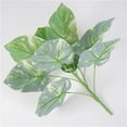 thumbnail image 4 of Hojas artificiales Flores artificiales Hojas de plátano Plantas artificiales decorativas para la decoración para hogar de Punto blanco, 4 of 9