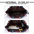 thumbnail image 4 of Drawstring Bag Backpack Lightweight Waterproof Drawstring Bag, Foldable Gym Bag for Shopping Trips, Suitable for Women, Men(Flowers), 4 of 5