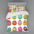 thumbnail image 2 of Ambesonne Easter Bedding Set 3 Pcs, Colorful Eggs Flowers, Twin XL, Multicolor, 2 of 3