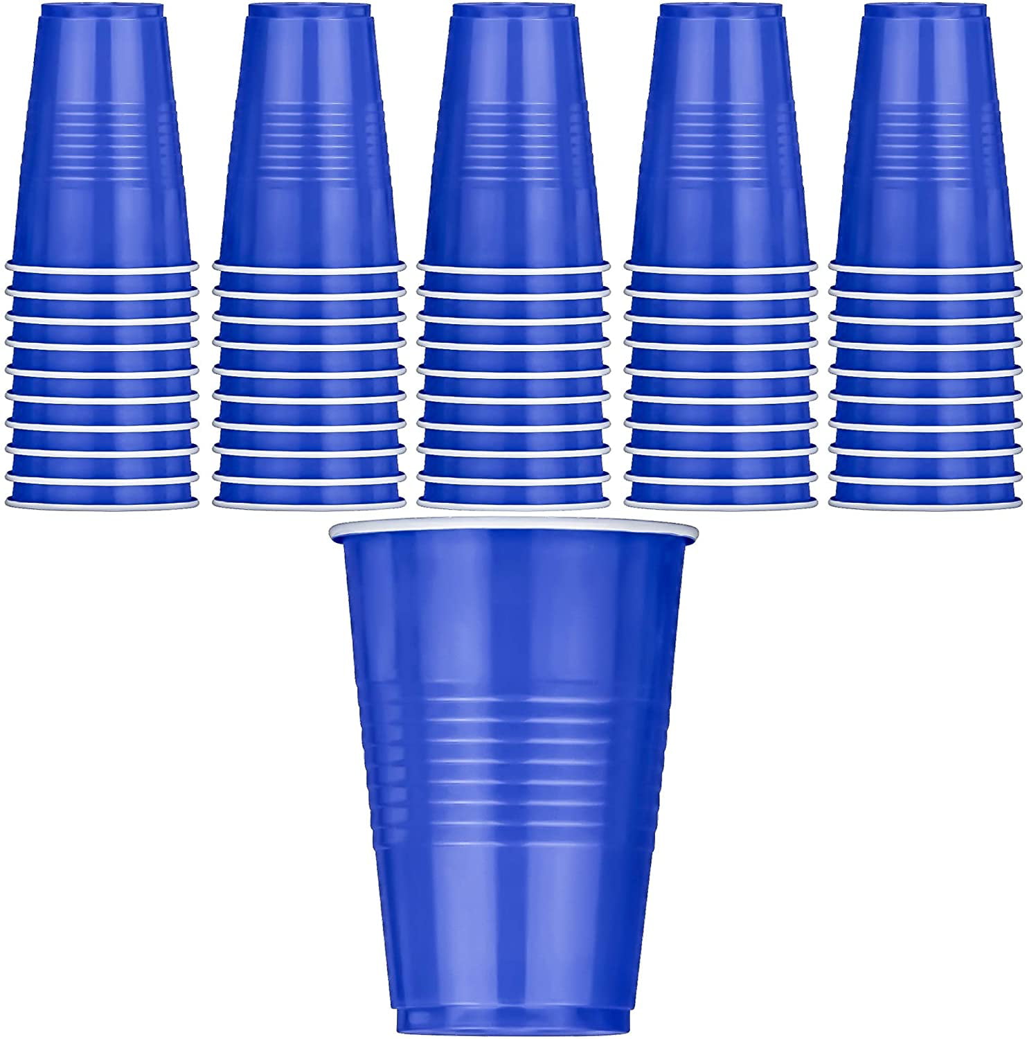 Dart SOLO Party Plastic Cold Drink Cups, 16 oz, Blue, 50/Pack (P16BPK)