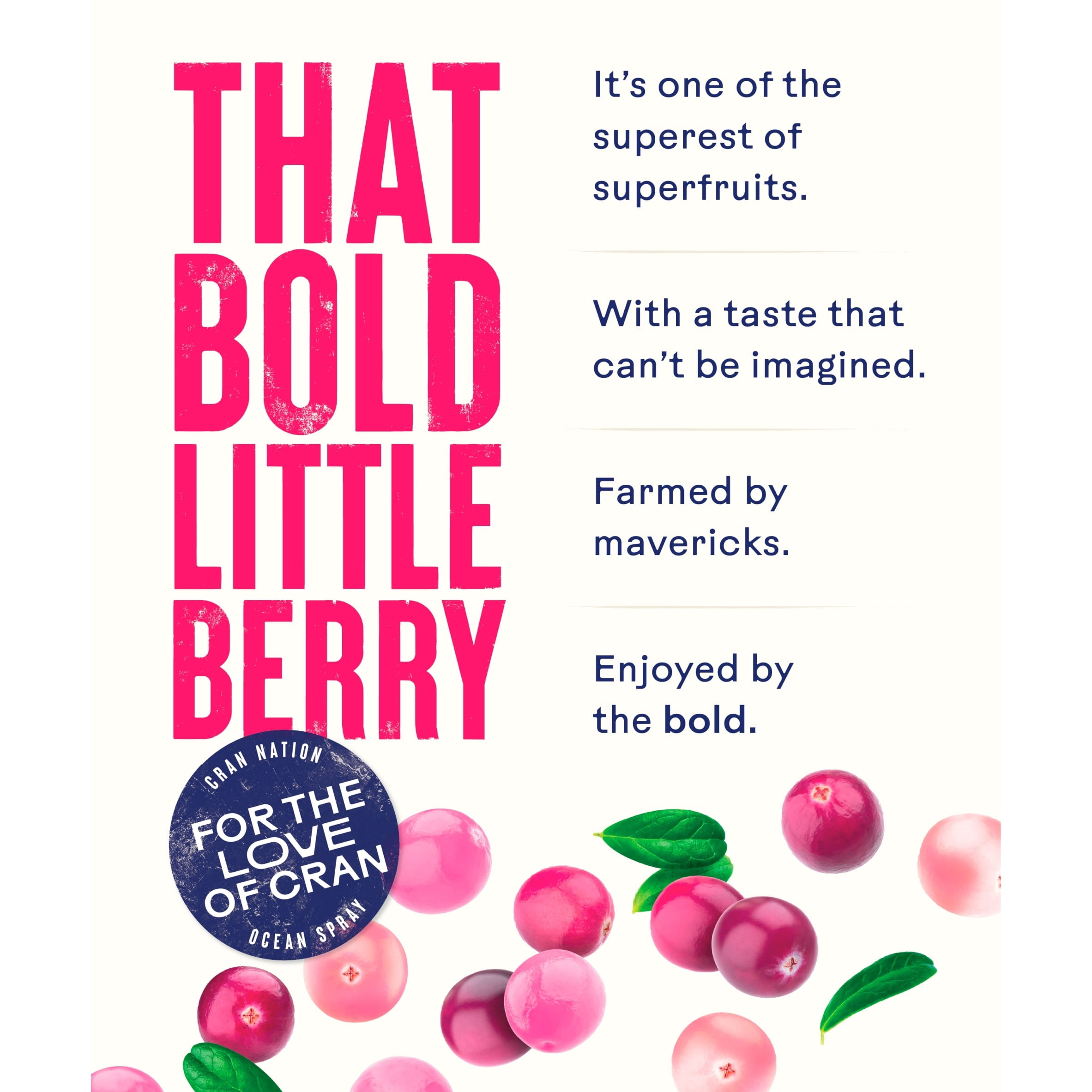 Ocean Spray No Added Sugar Pink Cranberry Juice Drink 1 Litre, Imported from Britain