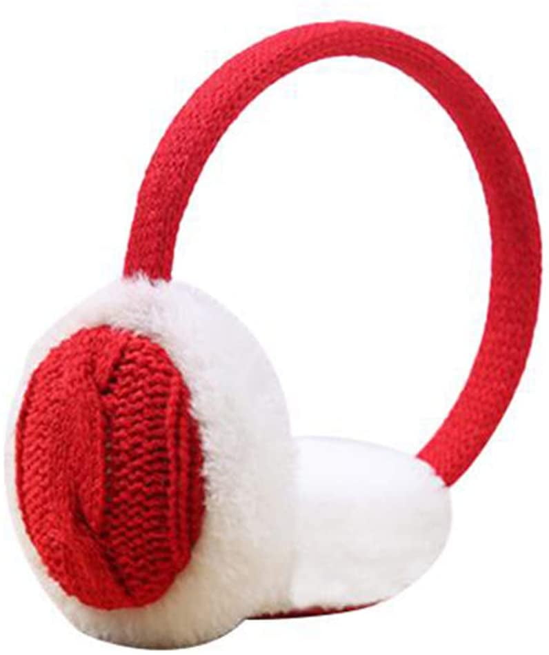 Plush Ear Earmuffs Knitted Ear Muffs Winter Warmer Earlap Christmas