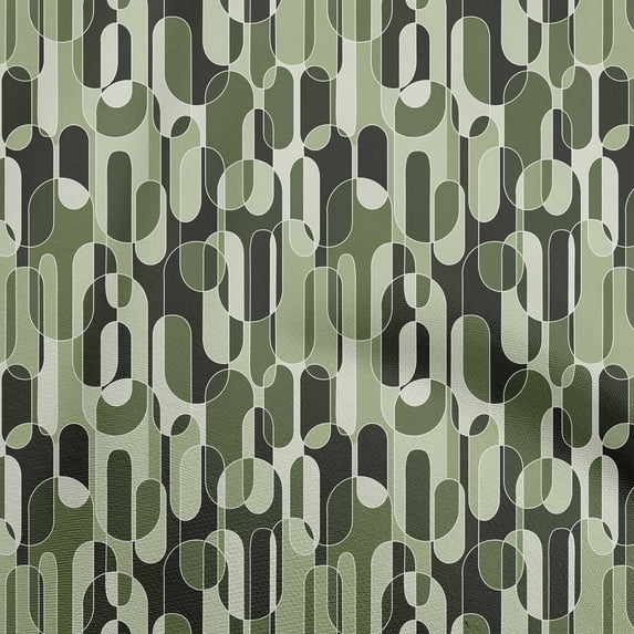 oneOone Velvet Light Green Fabric Geometric Craft Projects Decor Fabric Printed By The Yard 58 Inch Wide