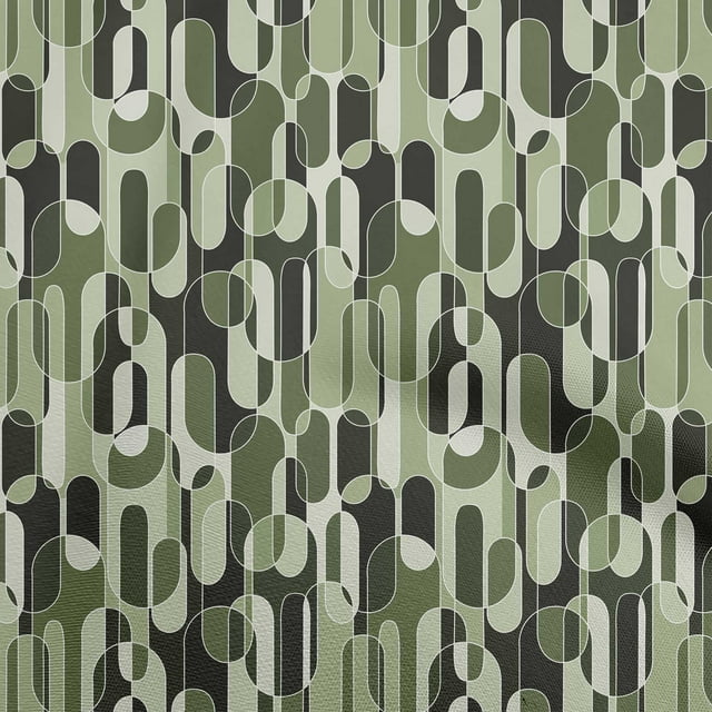 oneOone Cotton Cambric Light Green Fabric Geometric Sewing Craft Projects Fabric Prints By Yard 42 Inch Wide
