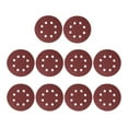 thumbnail image 2 of Dbuoem 10Pcs/Set 8 Holes Round Shape Grinding Sanding Discs Hook Loop Sandpaper Pad, 2 of 6