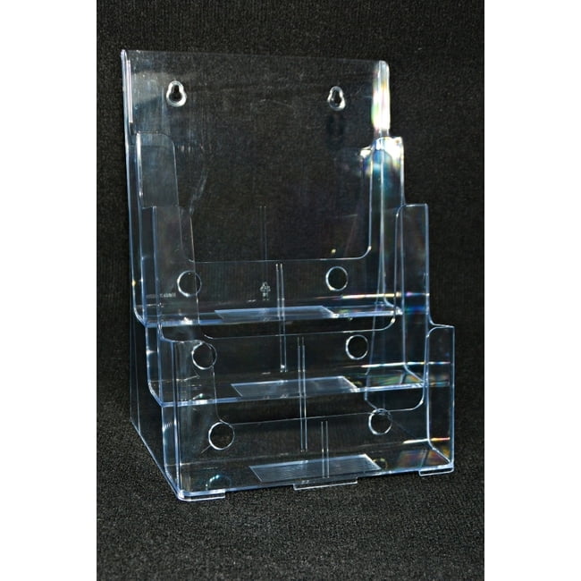 Signworld 3 Pocket Letter Size Brochure Holder 8-1/2' X 11'