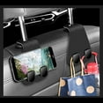 thumbnail image 4 of LiUMX Double Car Hooks for Front Seat Backs | Heavy-Duty Vehicle Storage Hangers | 17x8cm Organizer Hooks for Purses, Bags & Groceries | Set of 2, 4 of 5