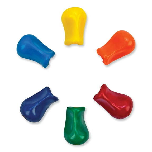 Original Grip, 2.1" Long, Assorted Colors, 6/Pack | Bundle of 10 Packs