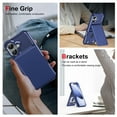 thumbnail image 5 of for iPhone 17 Wallet Case, Built-in 4 Card Holders Kickstand Purse Cover, Military Grade Enhanced Corners Drop Protection, Rugged Protective Case for iPhone 17, Darkblue, 5 of 6