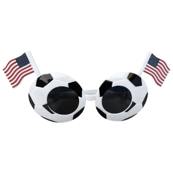 2026 Football Match Glasses US Canadian Flag Cheering UV400 Sunglasses Prop