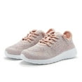 thumbnail image 2 of Weestep Girls and Biy Lightweight Knit Comfort Running Sneaker Shoe(6 Toddler, Pink/Grey), 2 of 7