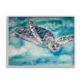 thumbnail image 4 of Stupell Industries Sea Turtle Swimming Ocean Water Reptile Watercolor , 20 x 16, Design by MB Cunningham, 4 of 5