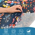thumbnail image 3 of Yayeee Kitchen Curtains Tier Pair Light Filtering 27"x36" Rod Pocket Short Cafe Window Panel, Pink Christmas Splendor, 3 of 7