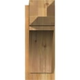 thumbnail image 2 of Ekena Millwork 8"W x 20"D x 20"H Thorton Rough Sawn Craftsman Outlooker, Western Red Cedar, 2 of 4