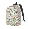 thumbnail image 1 of Disketp Rabbit And Butterfly Mochila de Lona Estampada, Mochila Escolar de Viaje Ligera para Estudiantes y Portátil-Medium, 1 of 5