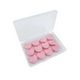 thumbnail image 1 of Paquete de 12 tapones para los oídos de silicona azul con forma de corazón para dormir, reducción de ruido, ideales para nadar y dormir, cuadrados compactos incluidos, 1 of 6